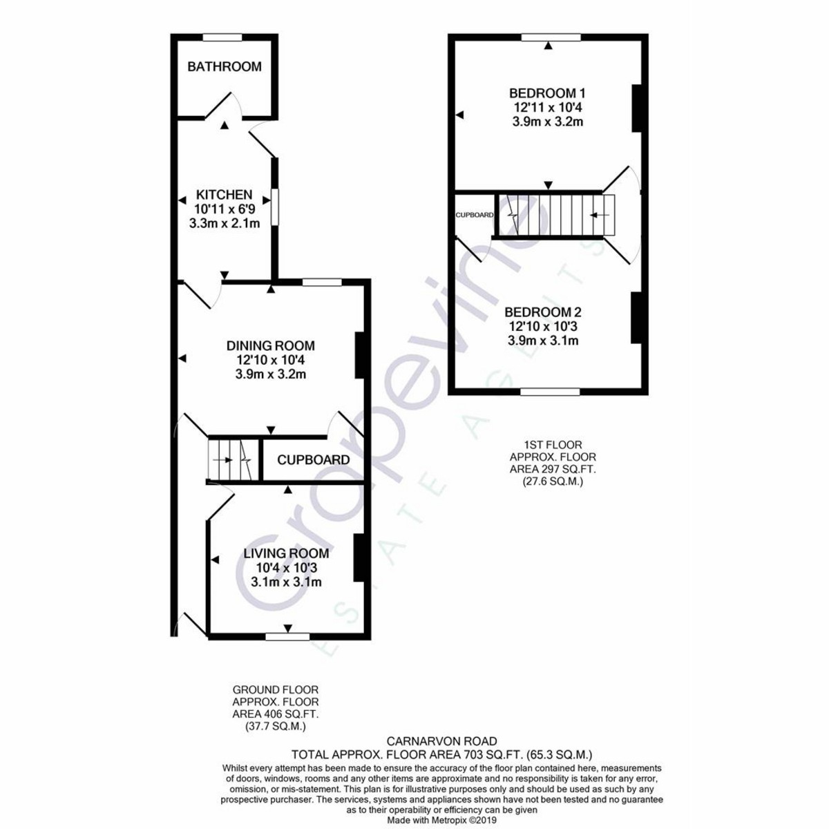 Floorplan for Carnarvon Road, Reading, RG1