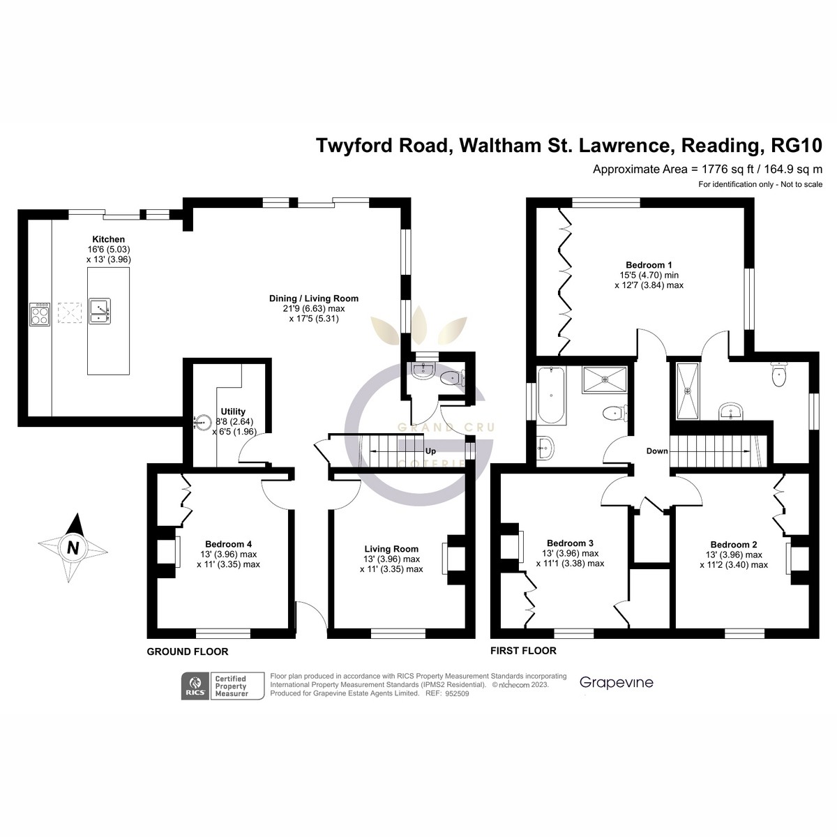 Floorplan for Twyford Road, Waltham St. Lawrence, RG10