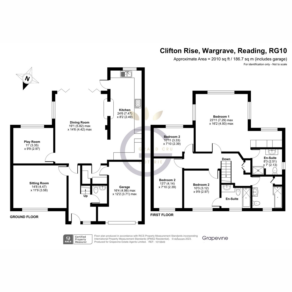 Floorplan for Clifton Rise, Wargrave, RG10