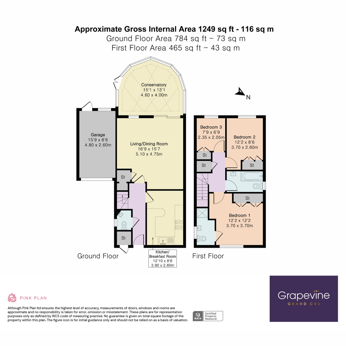 Floorplan for Jarvis Drive, Twyford, RG10