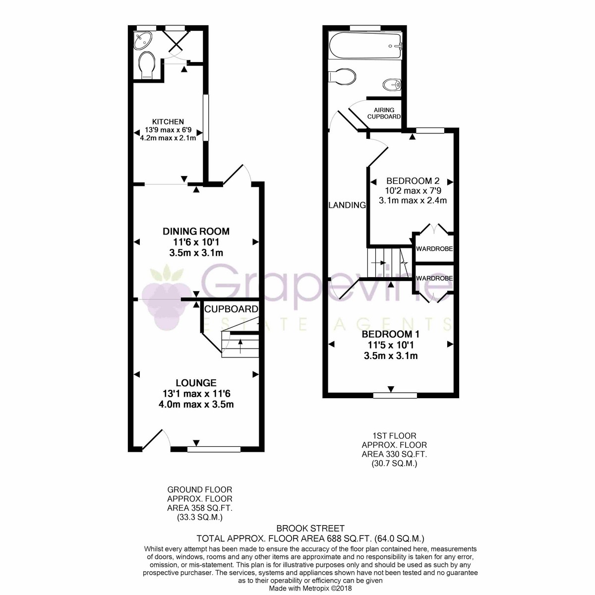 Floorplan for Brook Street, Twyford, RG10