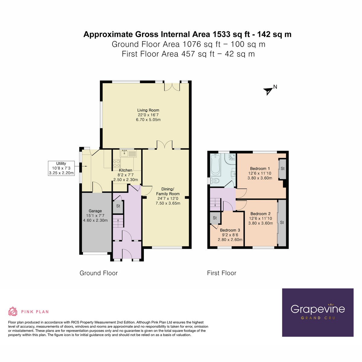 Floorplan for Milestone Crescent, Charvil, RG10
