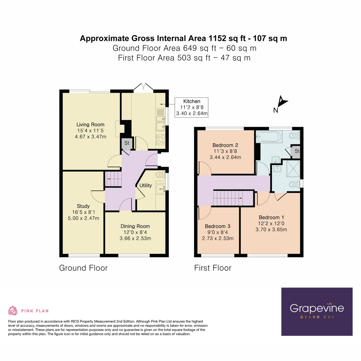 Floorplan for Telford Crescent, Woodley, RG5