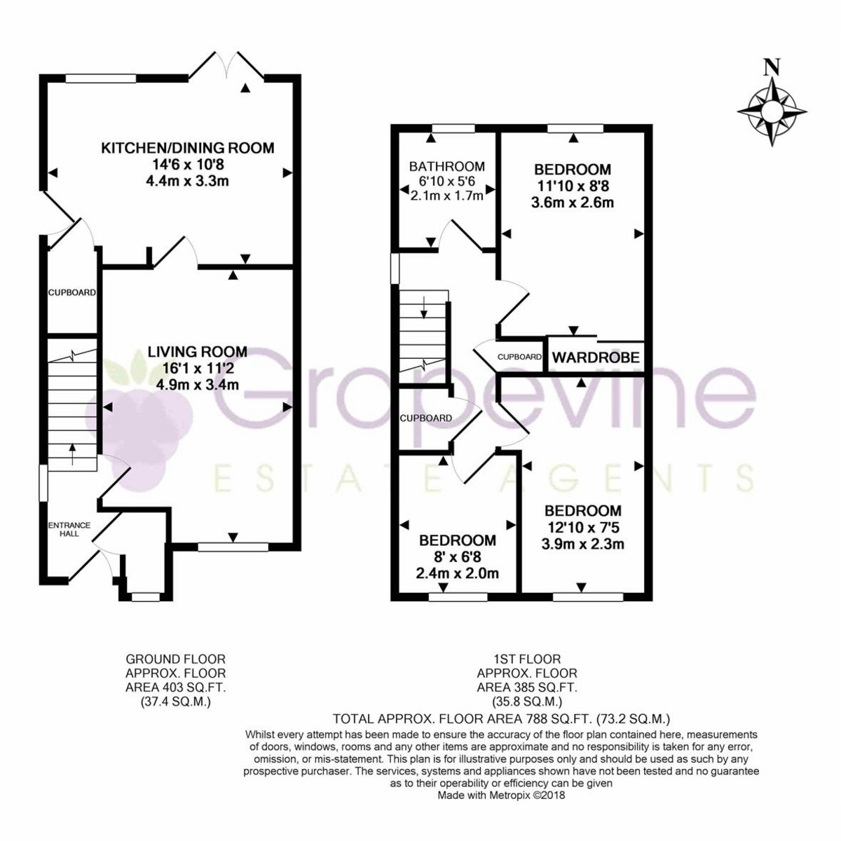 Floorplan for Newbury Close, Charvil, RG10